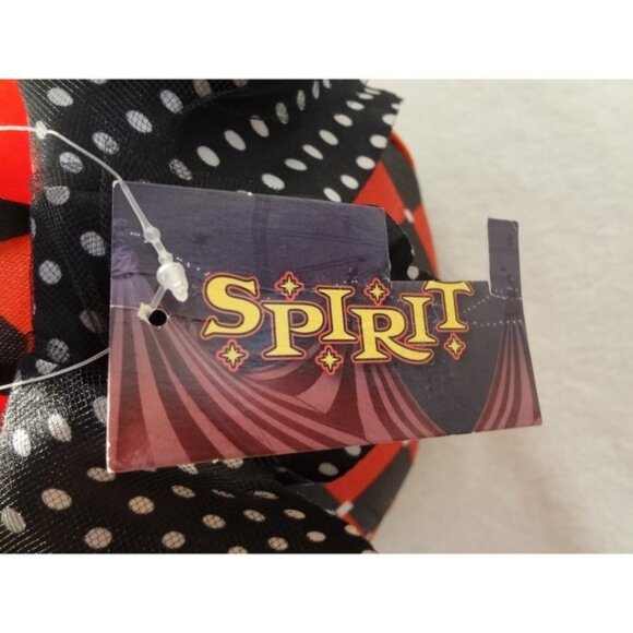 Spirit Halloween Trick or Treat Bag Purse Red Black Diamond Polka Dot Bow - Picture 8 of 9